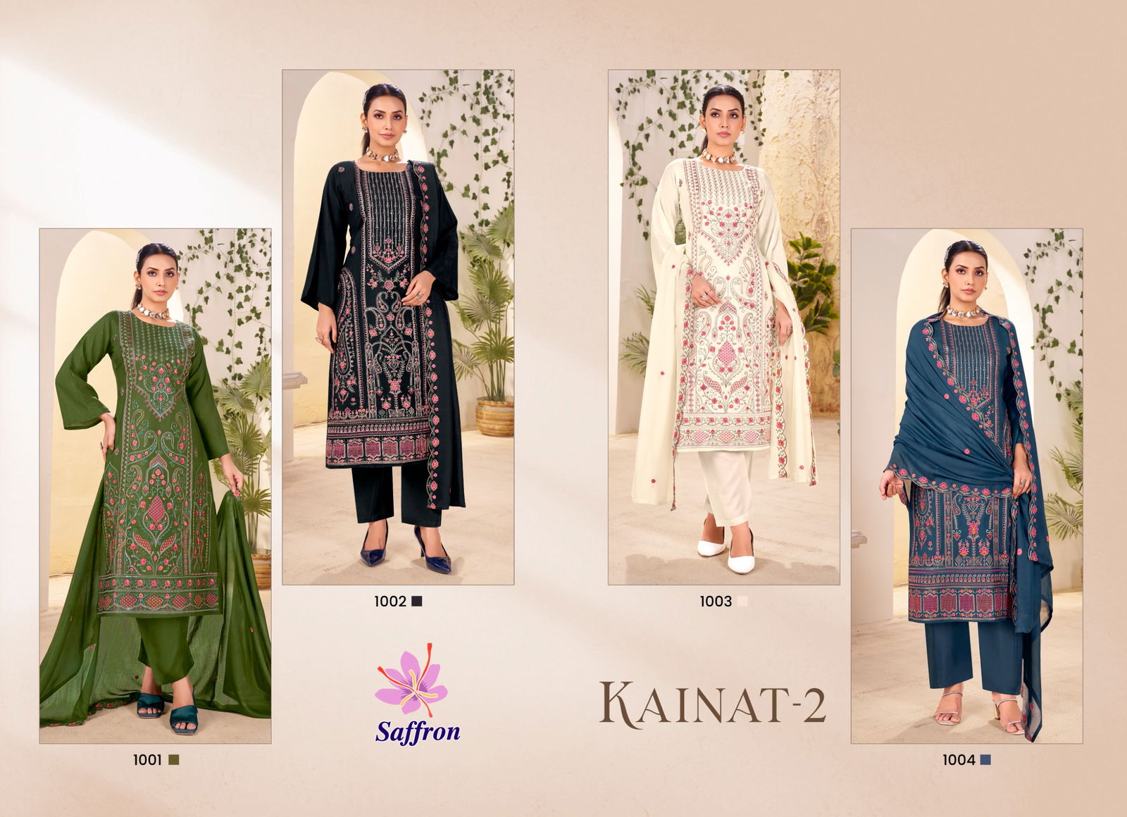 Kainat 2 By Saffron Viscose Embroidery Designer Salwar Kameez Orders In India